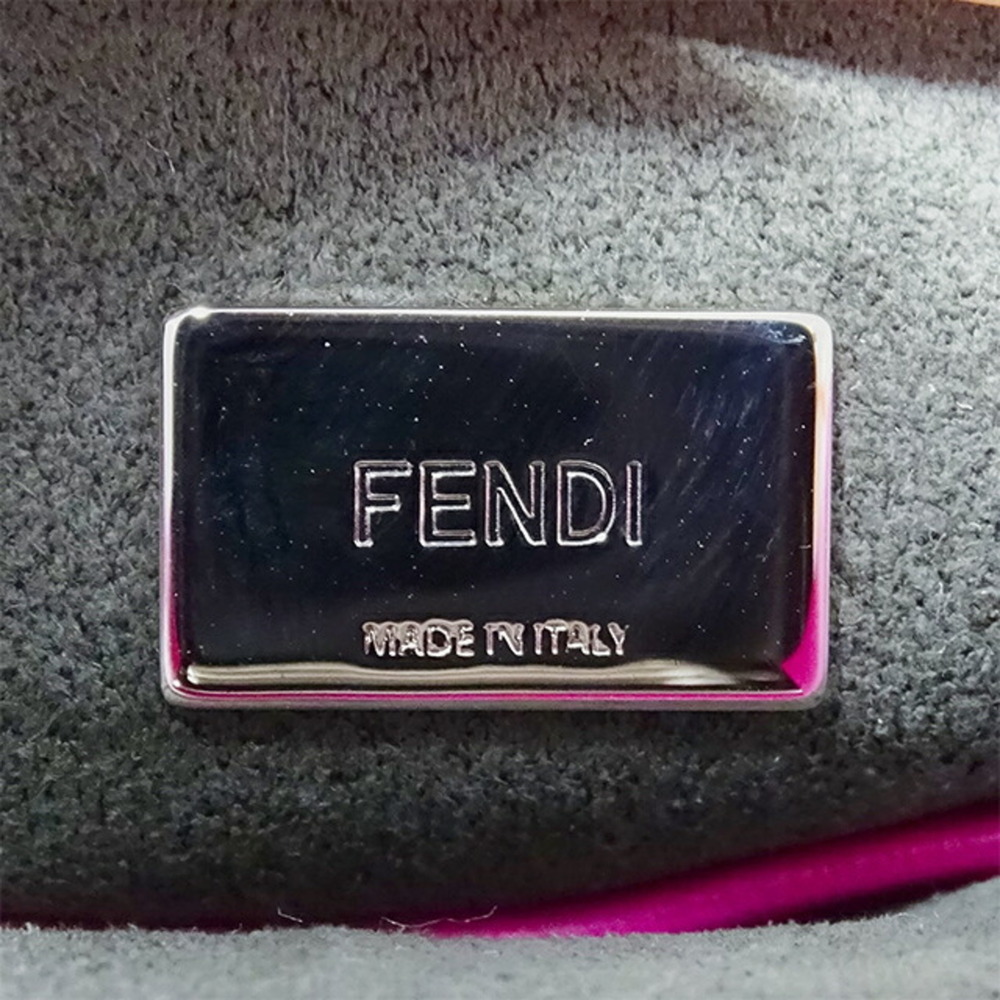 Fendi FENDI Bag Ladies Peekaboo Shoulder Leather Micro Purple 8M0355 - Picture 5 of 16